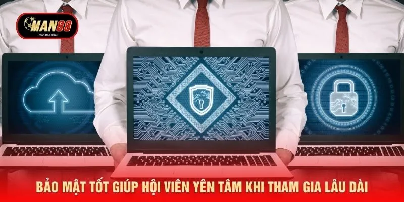 Bảo mật tốt giúp hội viên yên tâm khi tham gia lâu dài