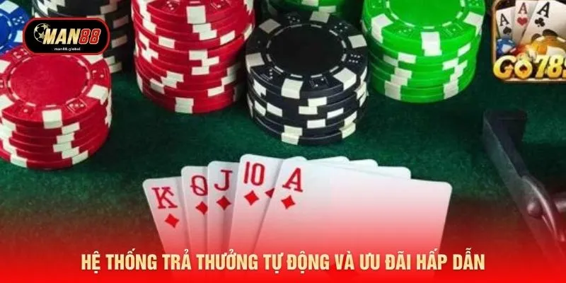 Hệ thống trả thưởng tự động và ưu đãi hấp dẫn