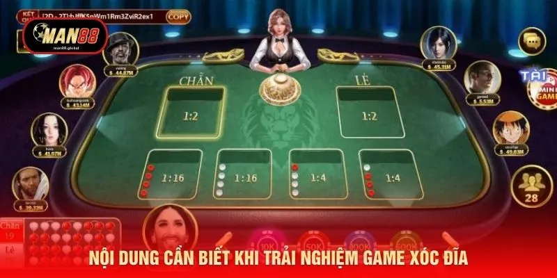 Nội dung cần biết khi trải nghiệm game xóc đĩa